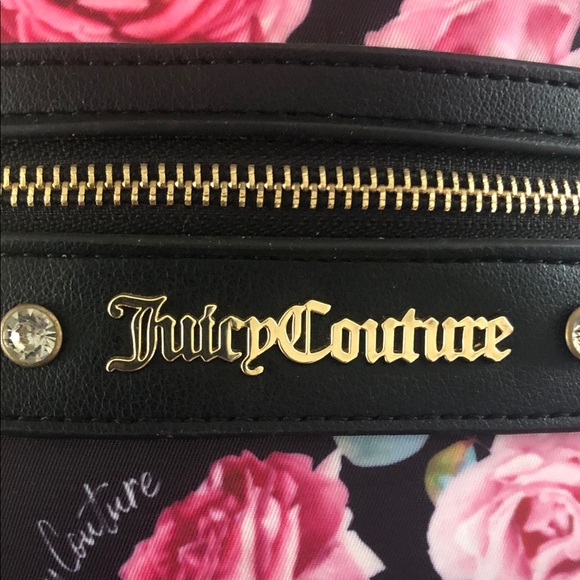 Juicy Couture Black and Pink Floral Backpack main image 6